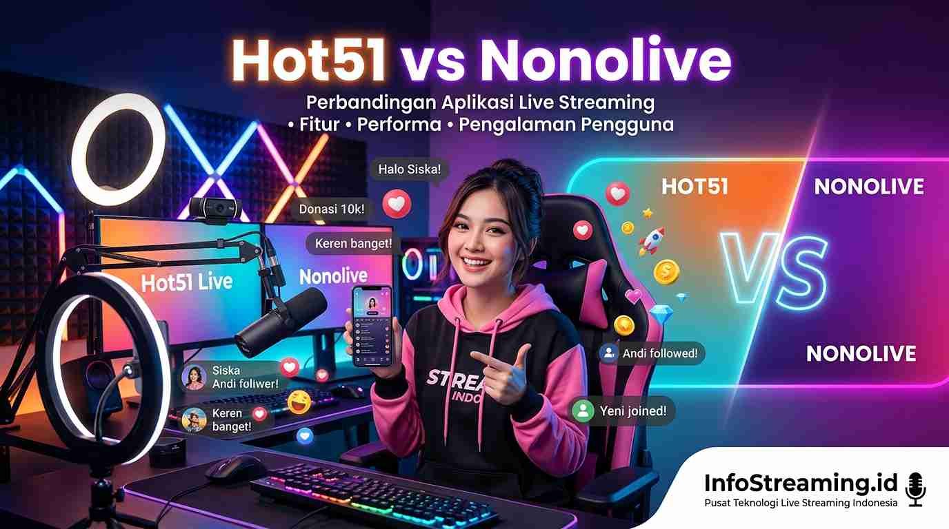 Hot51 vs Nonolive: Perbandingan Aplikasi Live Streaming untuk Pengguna Indonesia